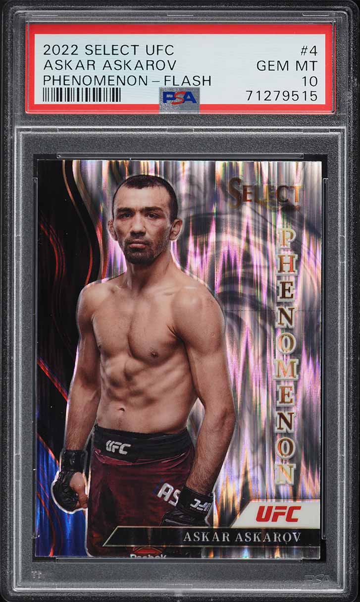 2022 Select UFC Phenomenon Flash Askar Askarov #4 PSA 10 GEM MINT