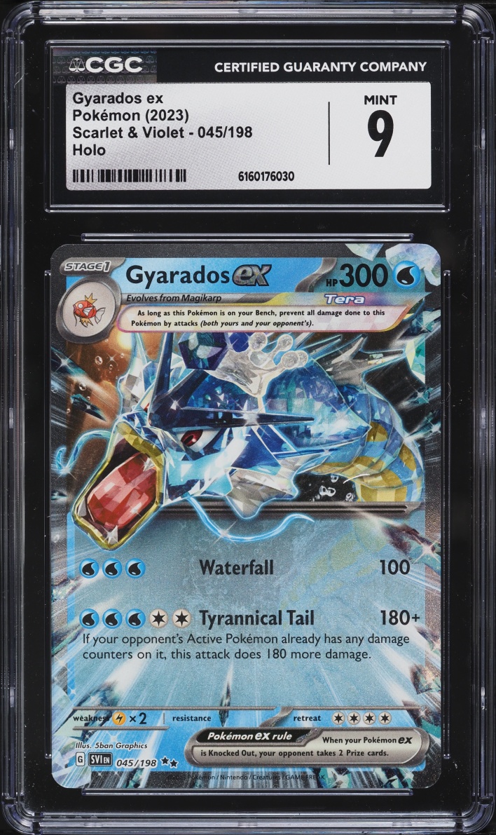 2023 Pokemon Scarlet & Violet Holo Gyarados EX #45 CGC 9 MINT