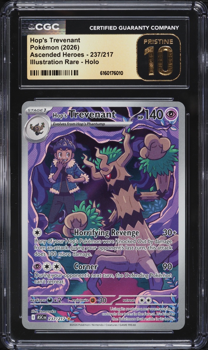 2026 Pokemon Mega Evolution Ascended Heroes IR Hop's Trevenant #237 CGC 10 PRISTINE