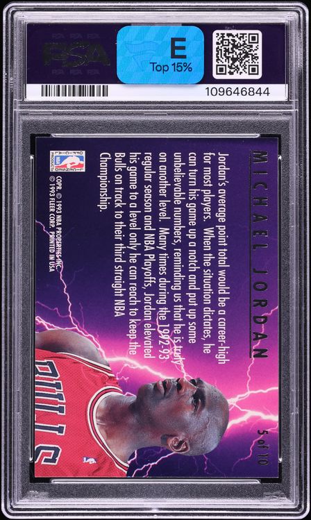 1993 Ultra Scoring Kings Michael Jordan #5 PSA 9 MINT - Photo 2