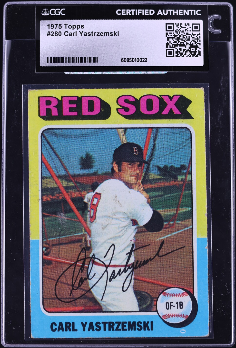 1975 Topps Carl Yastrzemski #280 CGC AUTH