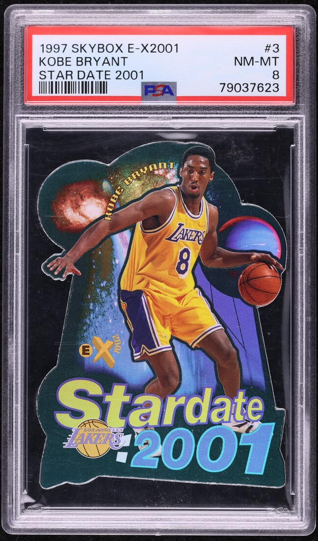 1997 Skybox E-X2001 Star Date '01 Die-Cut Kobe Bryant #3 PSA 8 NM-MT