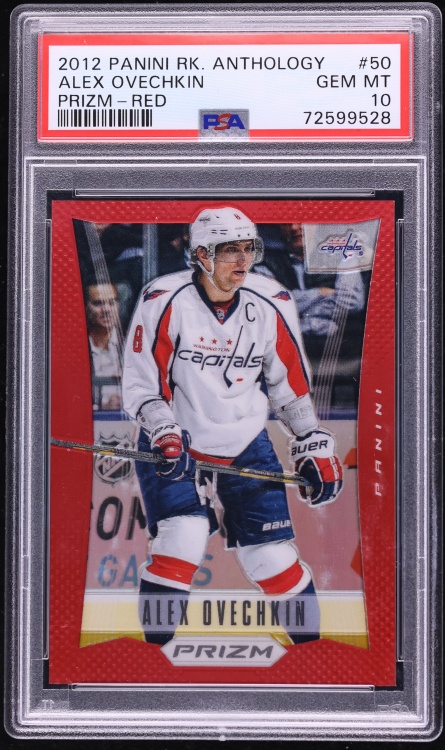 2012 Panini Anthology Prizm Red Alex Ovechkin /50 #50 PSA 10 GEM MINT
