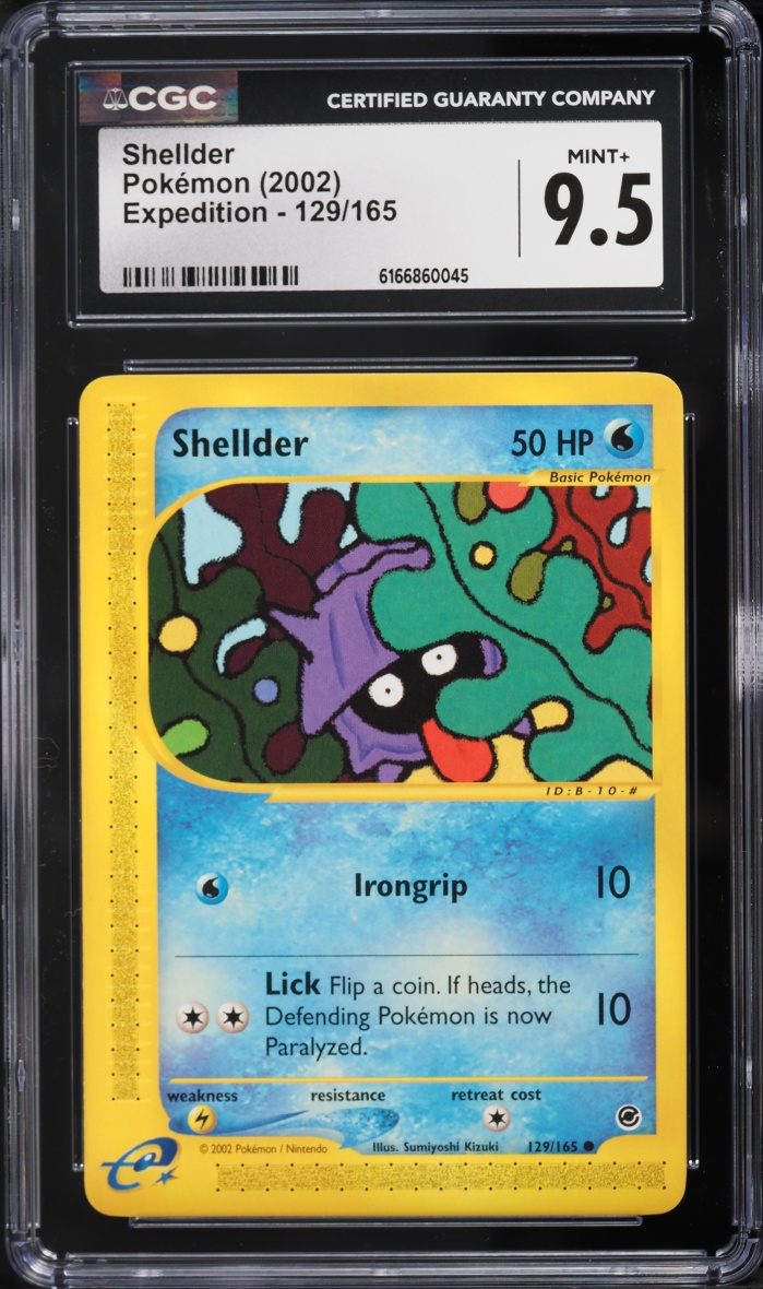 2002 Pokemon Expedition Shellder #129 CGC 9.5 MINT+