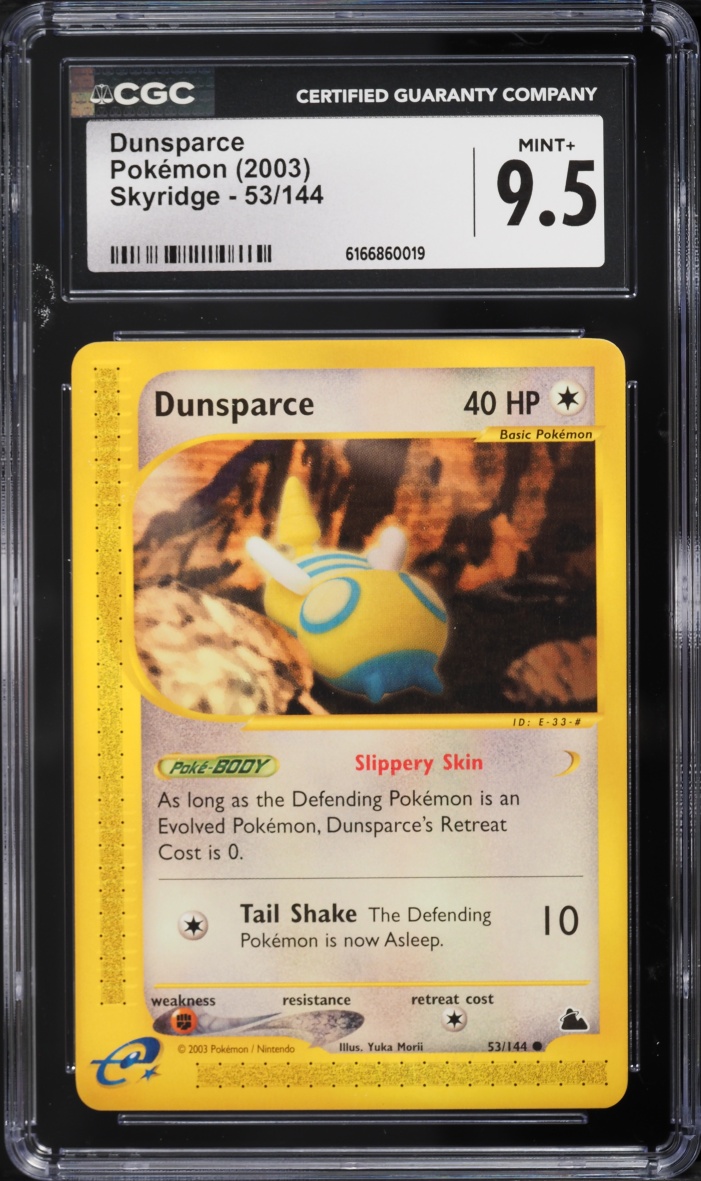 2003 Pokemon Skyridge Dunsparce #53 CGC 9.5 MINT+