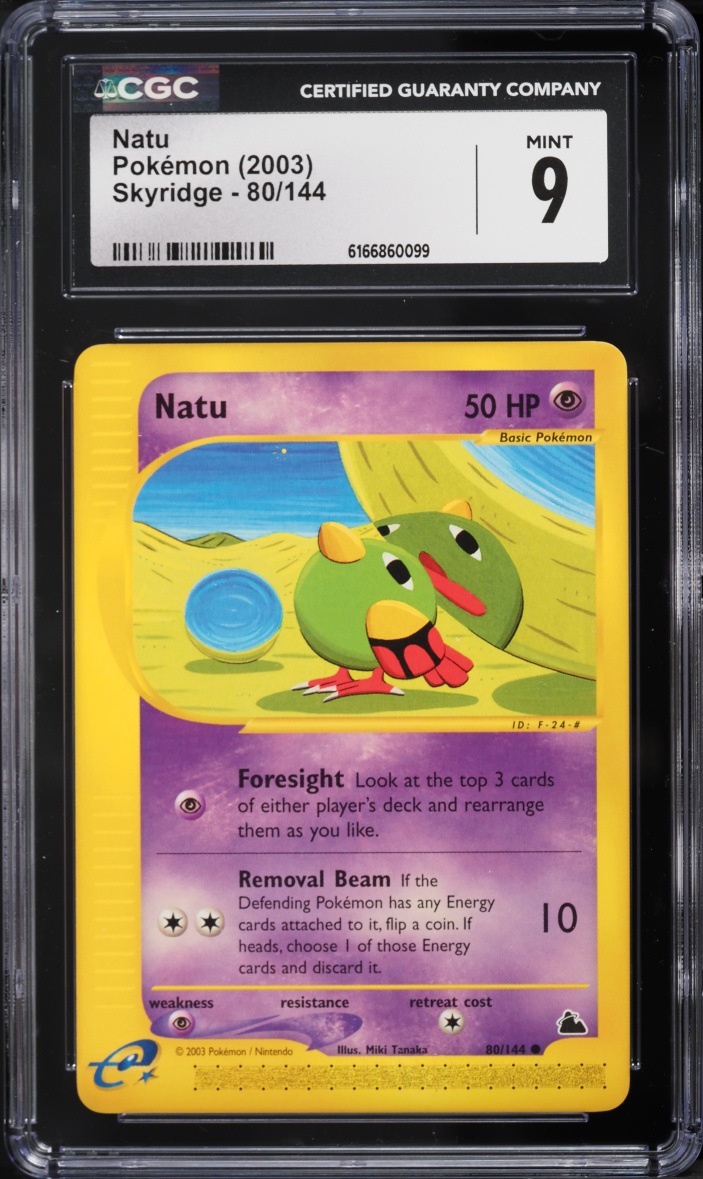 2003 Pokemon Skyridge Natu #80 CGC 9 MINT