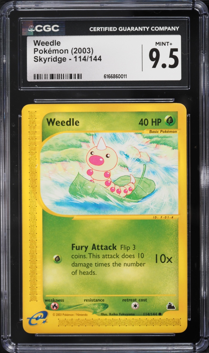 2003 Pokemon Skyridge Weedle #114 CGC 9.5 MINT+