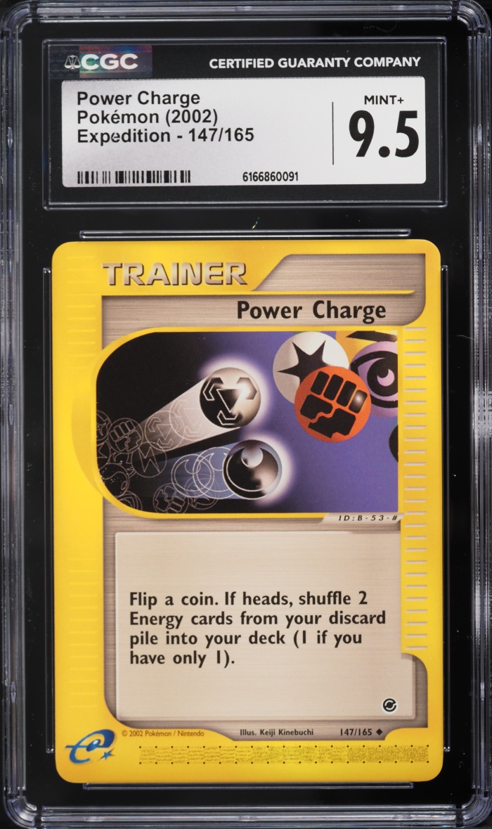 2002 Pokemon Expedition Power Charge #147 CGC 9.5 MINT+