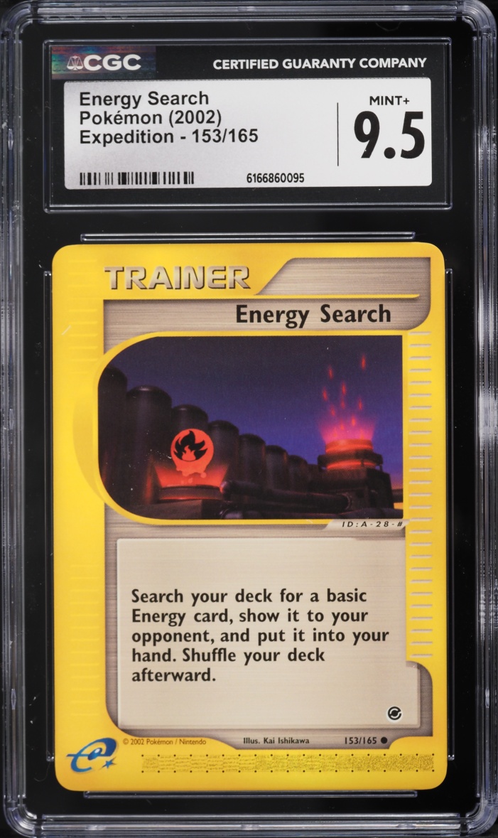 2002 Pokemon Expedition Energy Search #153 CGC 9.5 MINT+