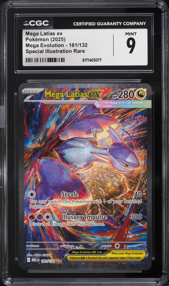 2025 Pokemon Mega Evolution SIR Mega Latias ex #181 CGC 9 MINT