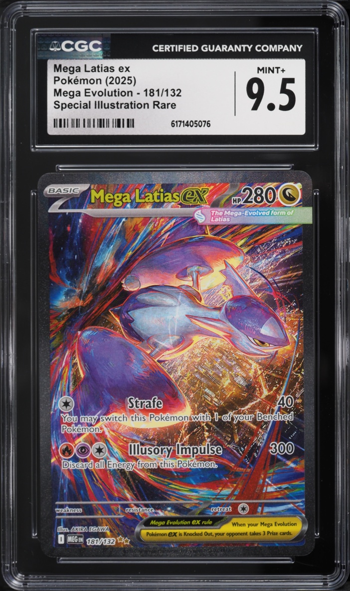 2025 Pokemon Mega Evolution SIR Mega Latias ex #181 CGC 9.5 MINT+