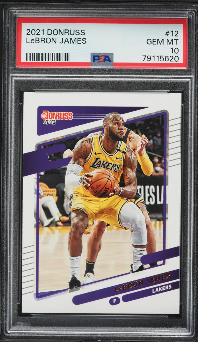 2021 Donruss Basketball LeBron James #12 PSA 10 GEM MINT