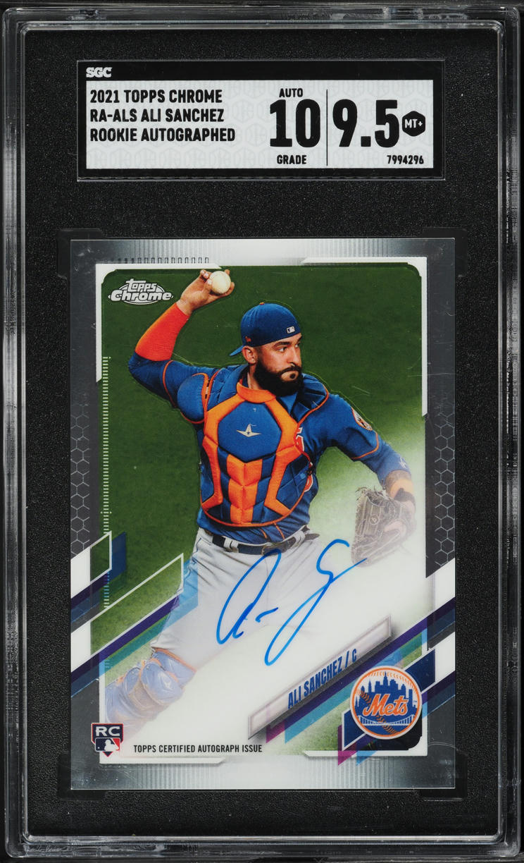 2021 Topps Chrome Ali Sanchez ROOKIE AUTO #RA-ALS SGC 9.5 MINT+