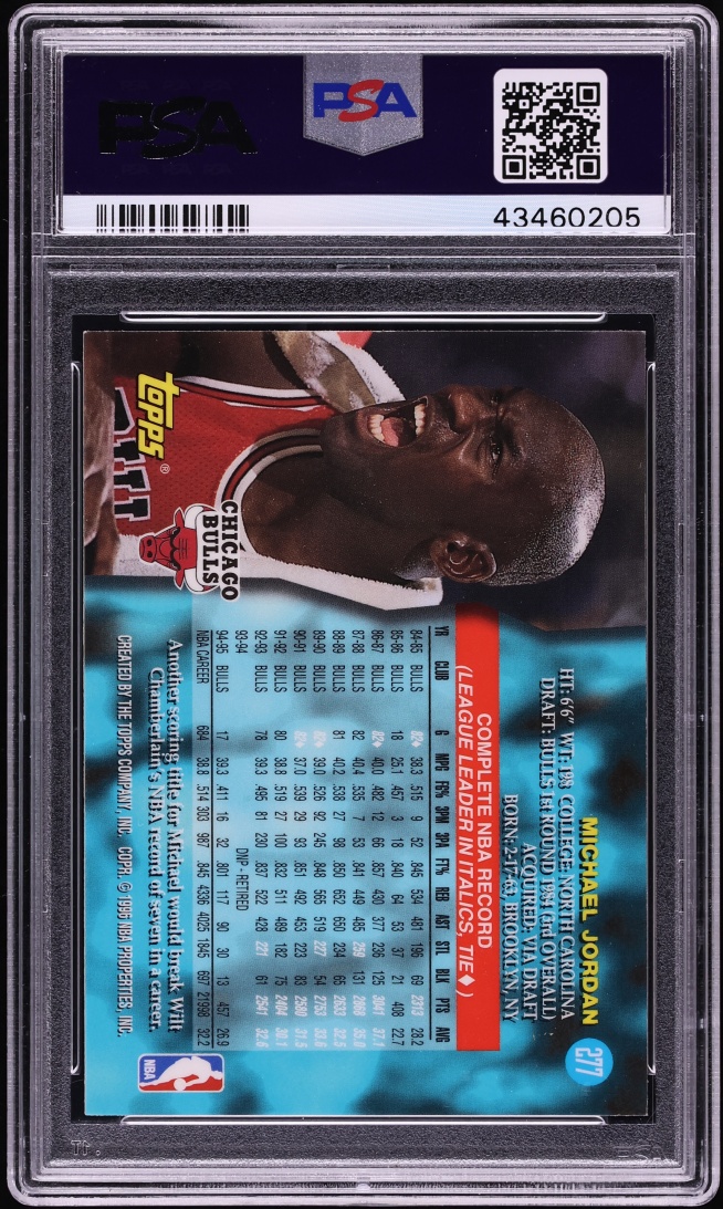 1995 Topps Power Boosters Michael Jordan #277 PSA 9 MINT
