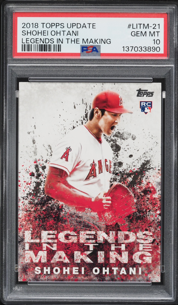 2018 Topps Update Legends In The Making Shohei Ohtani ROOKIE #LITM-21 PSA 10 GEM MINT