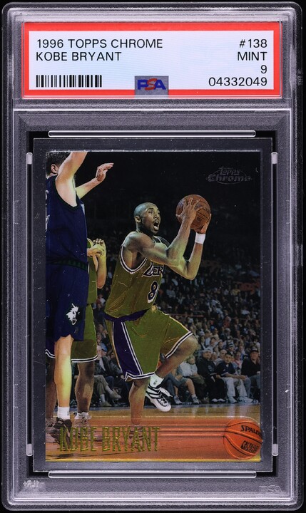 1996 Skybox E-X2000 Star Date 2000 Kobe Bryant ROOKIE #3 PSA 9