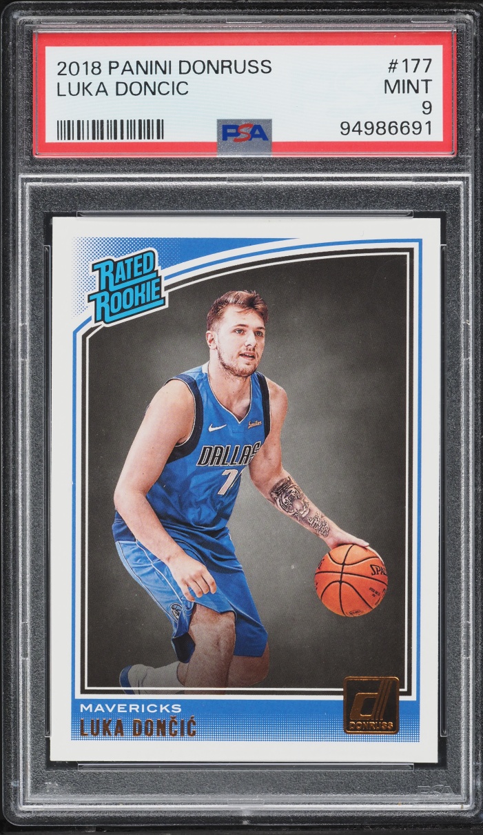 2018 Donruss Basketball Luka Doncic ROOKIE #177 PSA 9 MINT