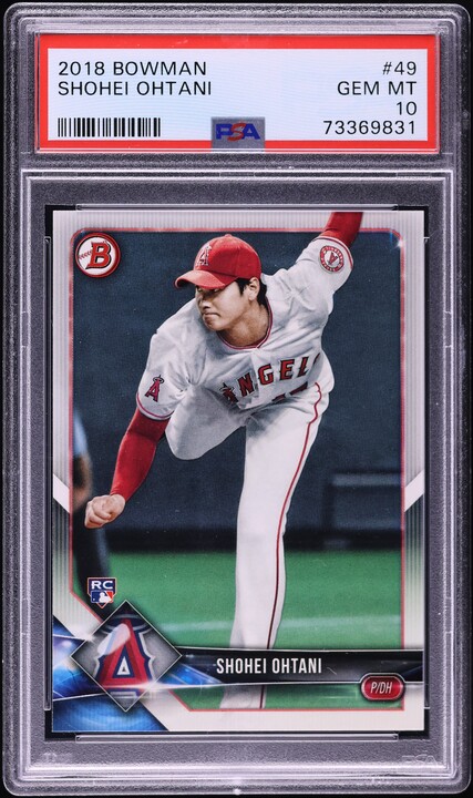 その他 2018 Shohei Ohtani Bowman #49 Rookie 2018 Bowman Shohei Ohtani ROOKIE #49 PSA 10 GEM MINT on