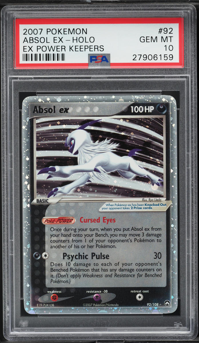2007 Pokemon EX Power Keepers Holo Absol ex #92 PSA 10 GEM MINT