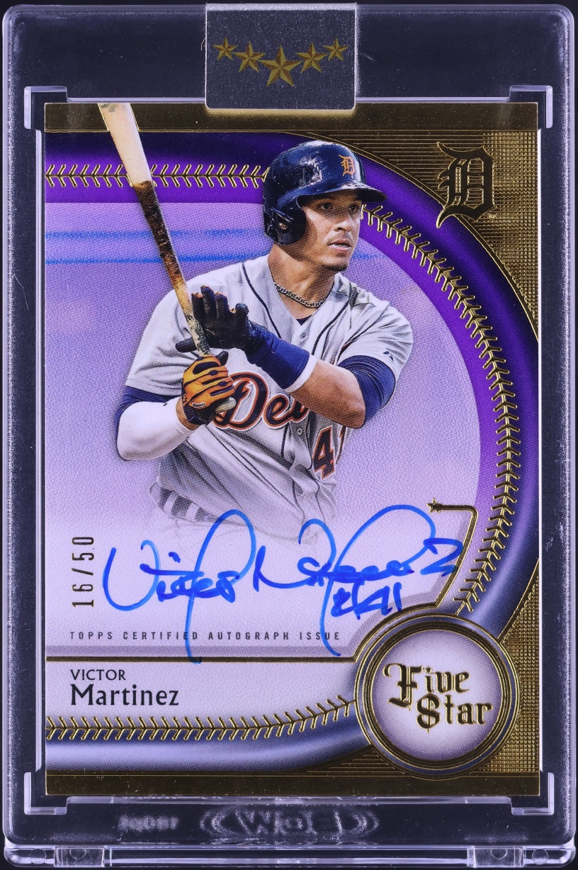 2025 Topps Five Star Purple Victor Martinez AUTO /50 #FSA-VM