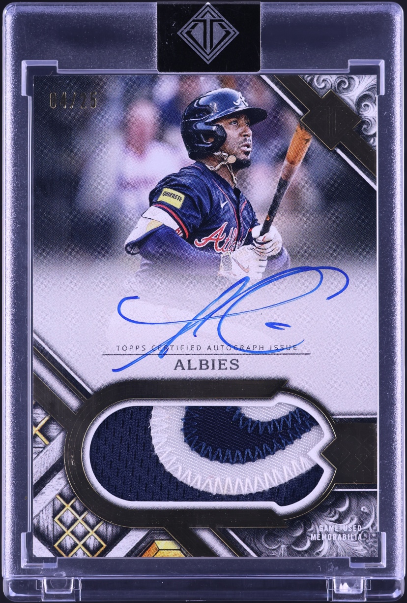 2025 Topps Transcendent Collection Ozzie Albies PATCH AUTO /25 #PCA-OA