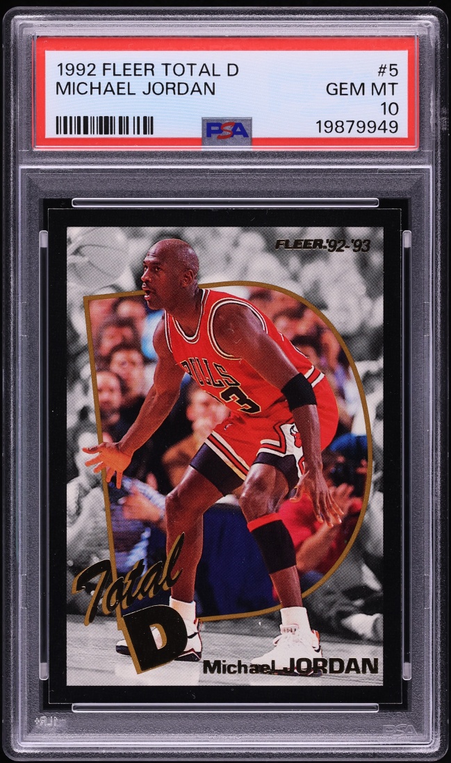 1992 Fleer Total D Michael Jordan #5 PSA 10 GEM MINT