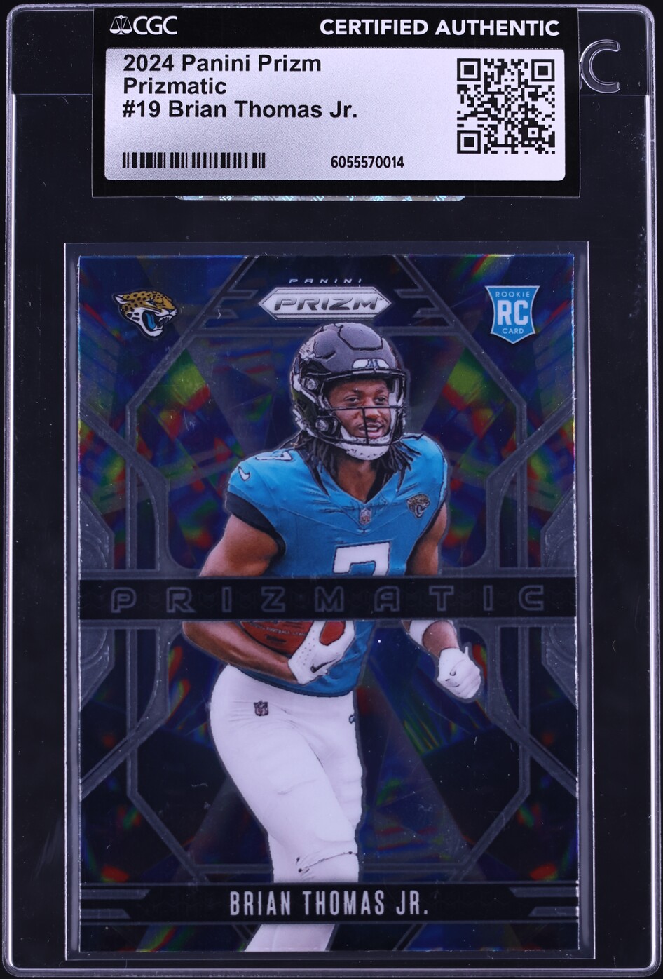 2024 Panini Prizm Prizmatic Brian Thomas Jr. ROOKIE #19 CGC AUTH