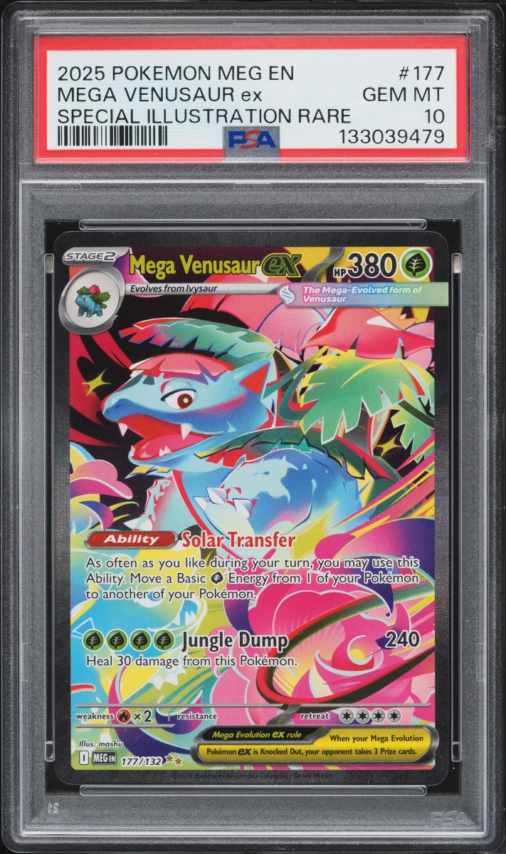 2025 Pokemon Mega Evolution SIR Mega Venusaur EX #177 PSA 10 GEM MINT