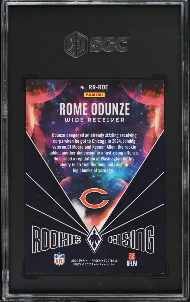 2024 Panini Phoenix Rising Rome Odunze ROOKIE #RR-ROE SGC 9 MINT