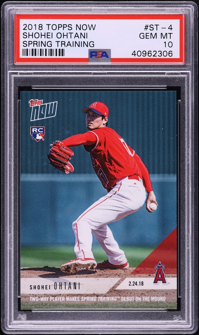 2018 Topps Now Shohei Ohtani ROOKIE #ST-4 PSA 10 GEM MINT on