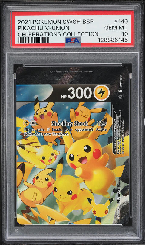 2021 ピカチュウ V-ユニオン PSA 10 2021 Pokemon Sword & Shield Promo Celebrations Pikachu V-UNION