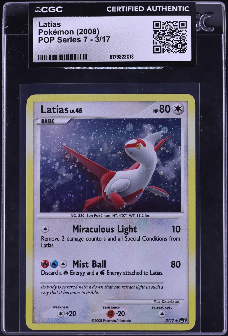 2008 Pokemon POP Series 7 Holo Latias #3 CGC AUTH
