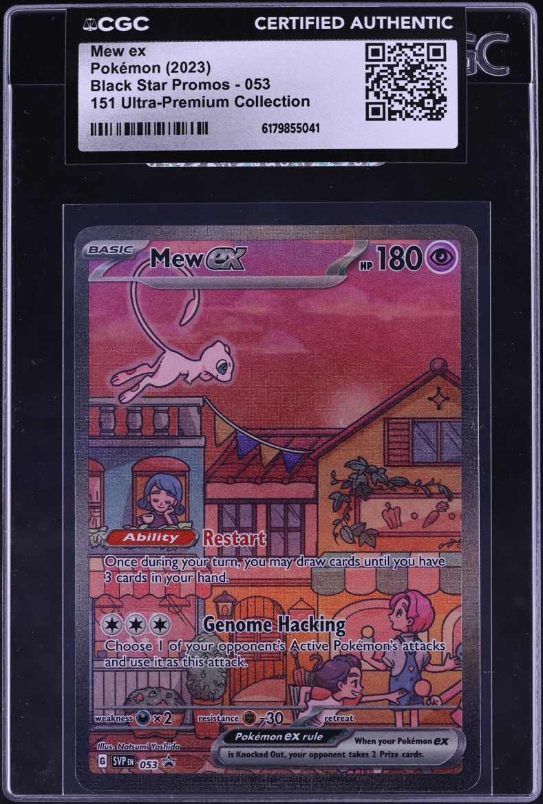2023 Pokemon Scarlet & Violet Promo 151 Ultra Premium Collection Full Art Mew EX #53 CGC AUTH