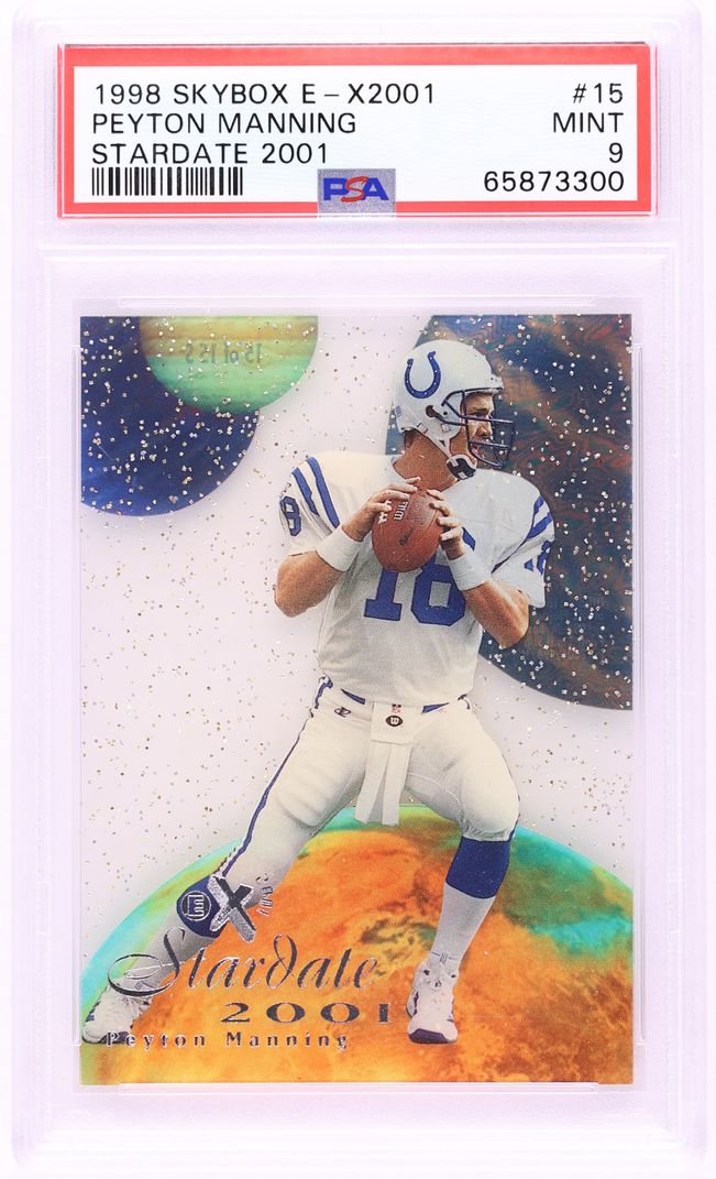 1998 Skybox E-X2001 Stardate '01 Peyton Manning ROOKIE #15 PSA 9 MINT