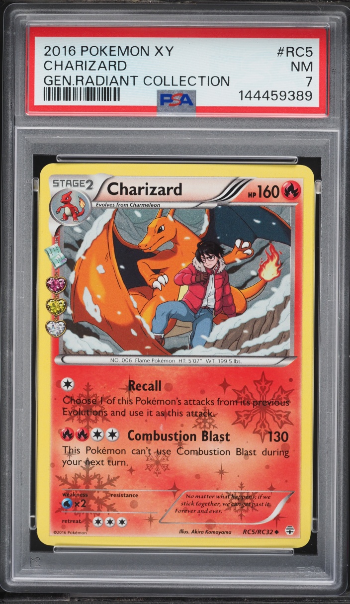 2016 Pokemon XY Generations Radiant Collection Charizard #RC5 PSA 7 NRMT