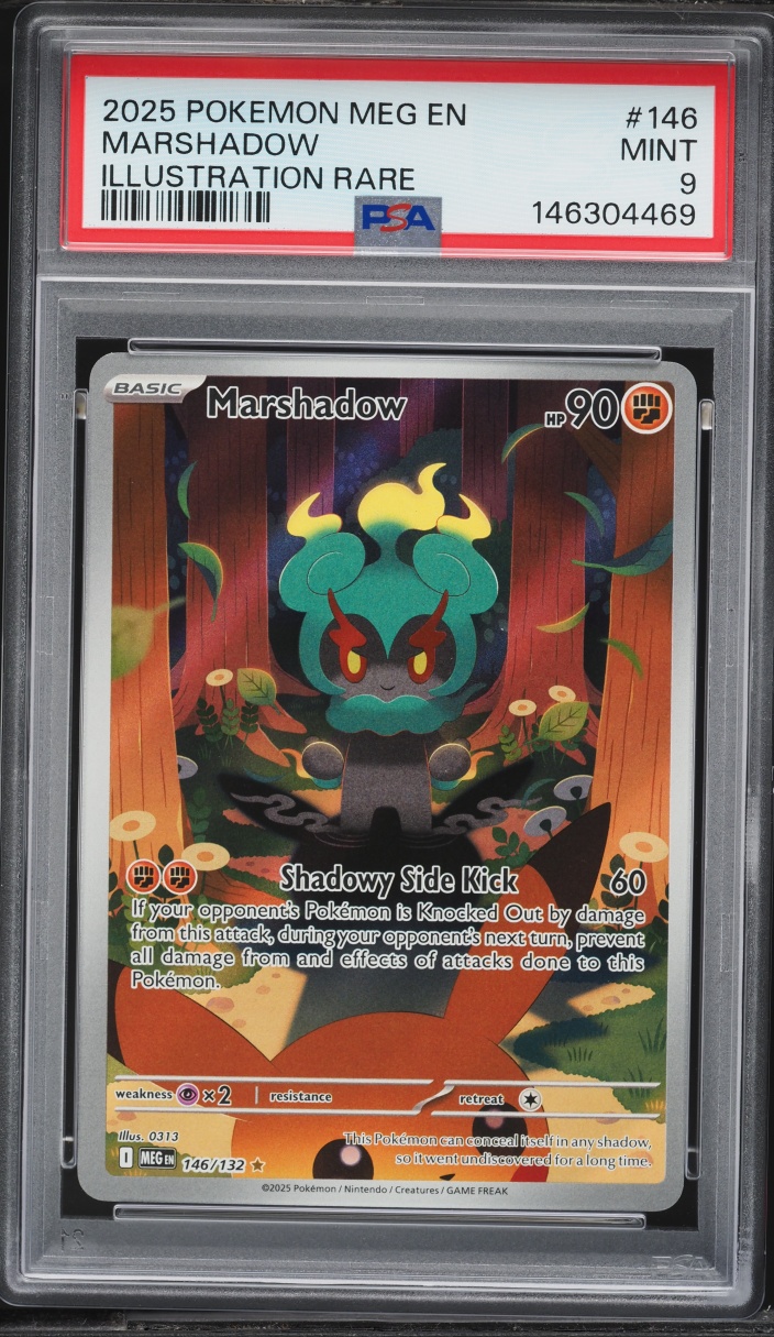 2025 Pokemon Mega Evolution IR Marshadow #146 PSA 9 MINT