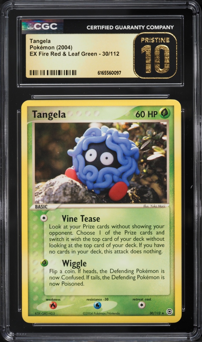 2004 Pokemon EX Fire Red & Leaf Green Tangela #30 CGC 10 PRISTINE