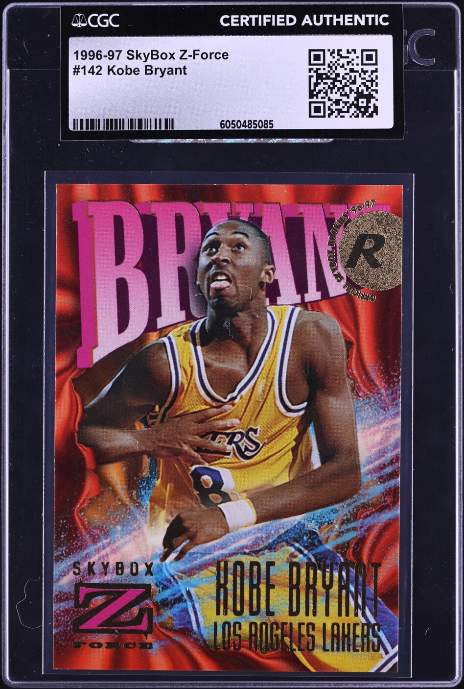 1996 Skybox Z-Force Kobe Bryant ROOKIE #142 CGC AUTH