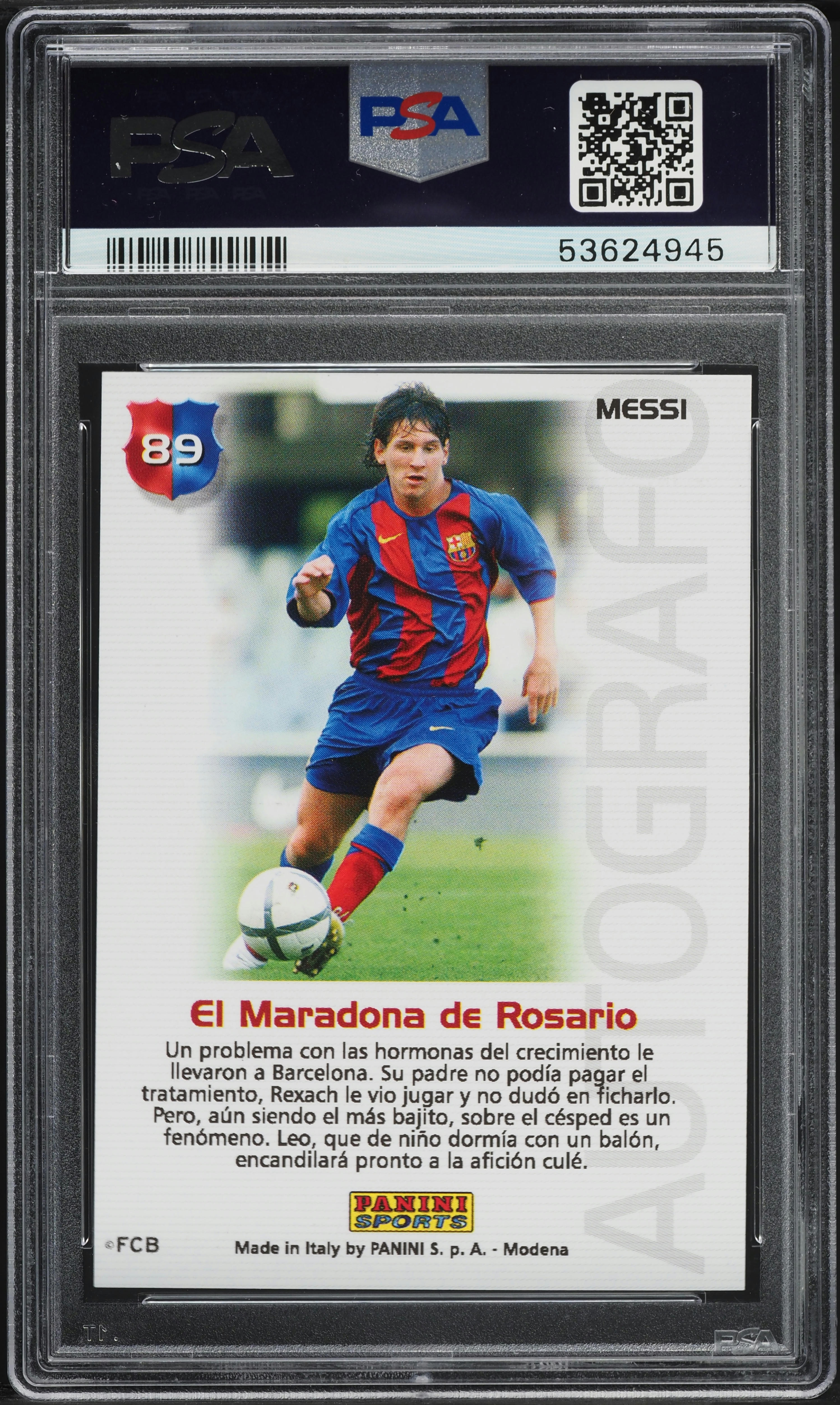 2004 Panini Sports Mega Cracks Barca Campeon Lionel Messi
