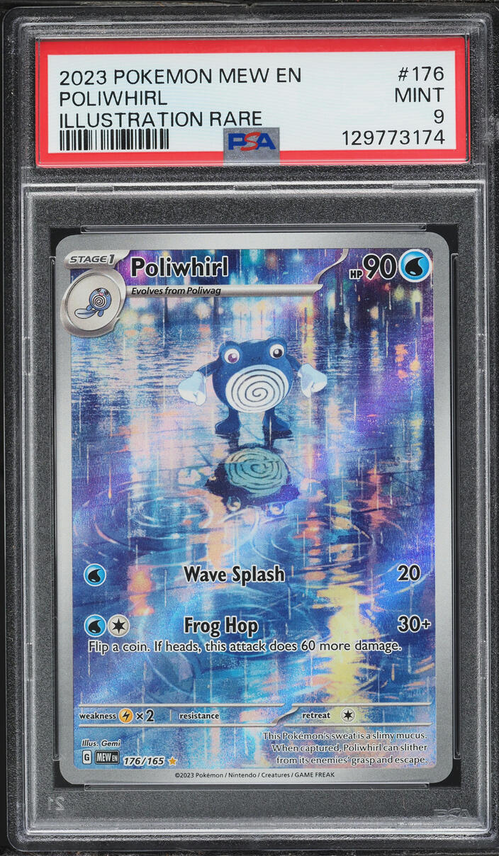 2023 Pokemon Scarlet & Violet 151 IR Poliwhirl #176 PSA 9 MINT