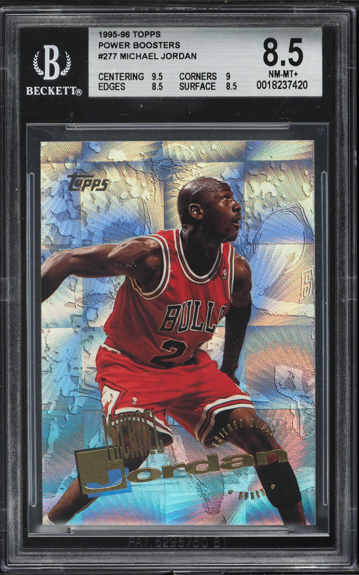 1995 Topps Power Boosters Michael Jordan #277 BGS 8.5 NM-MT+