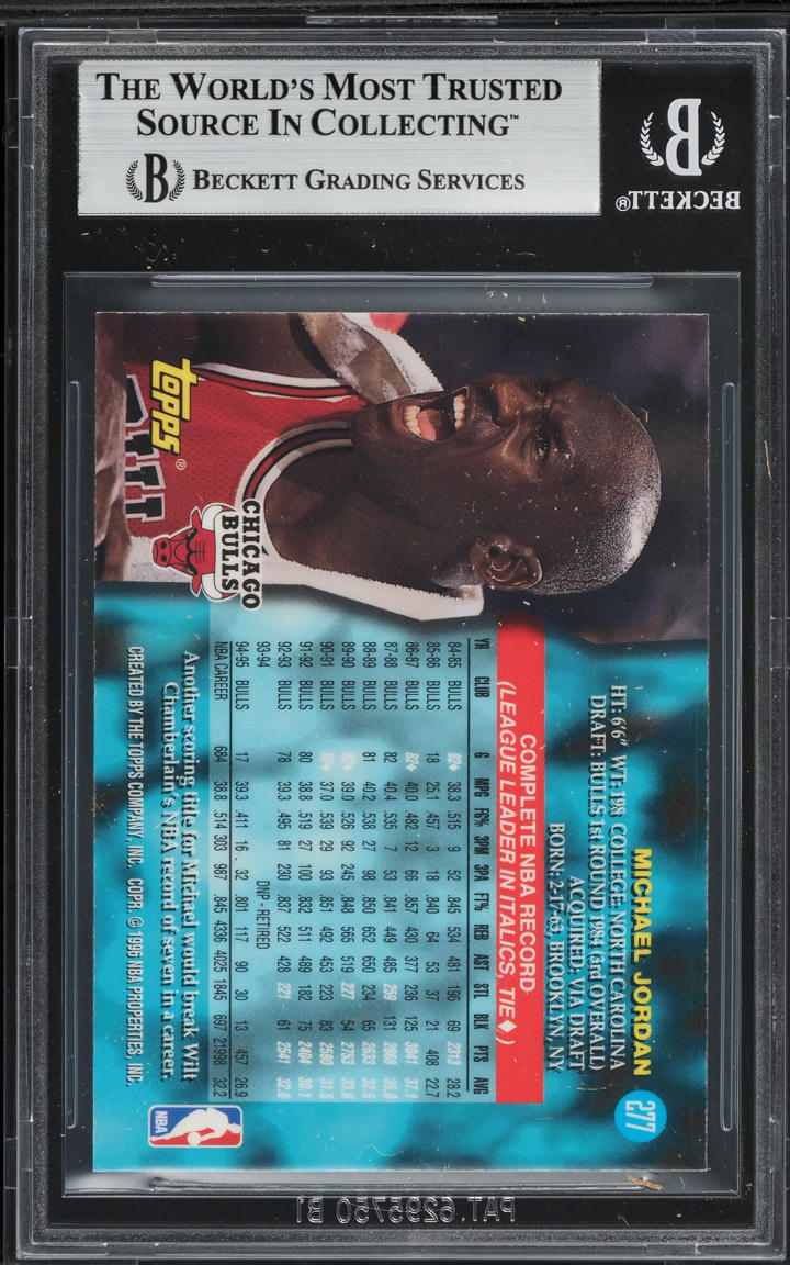 1995 Topps Power Boosters Michael Jordan #277 BGS 8.5 NM-MT+