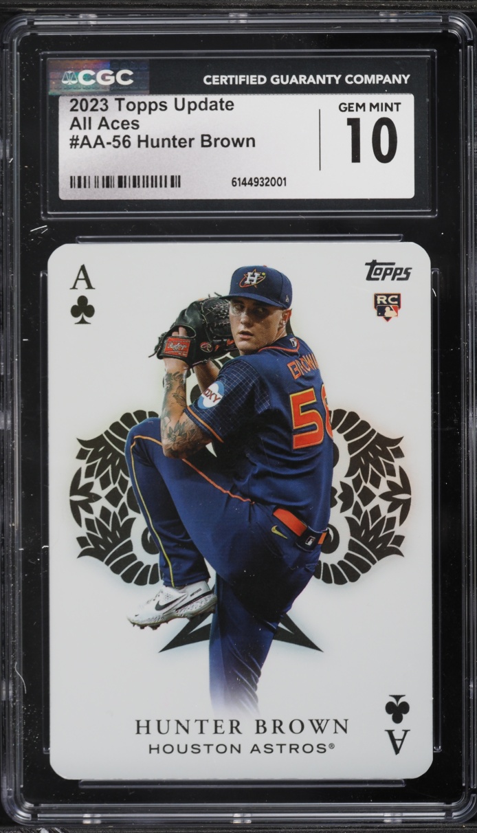 2023 Topps Update All Aces Hunter Brown ROOKIE #AA-56 CGC 10 GEM MINT