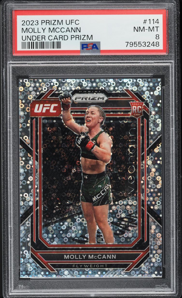 2023 Panini Prizm UFC Under Card Molly McCann #114 PSA 8 NM-MT