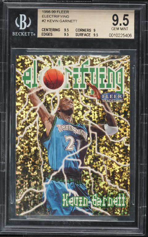 1998 Flair Showcase Row 3 Kevin Garnett #4 CGC AUTH on Fanatics