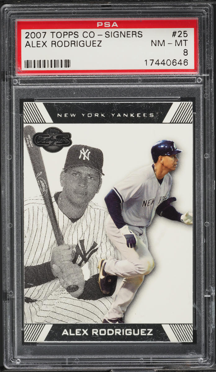 2007 Topps Co-Signers Alex Rodriguez #25 PSA 8 NM-MT