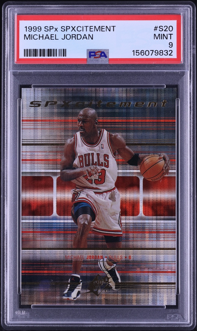 1999 SPx SPxcitement Michael Jordan #S20 PSA 9 MINT