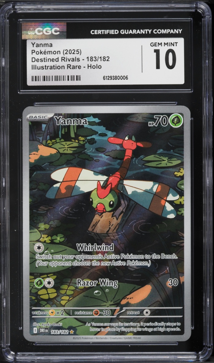 2025 Pokemon Scarlet & Violet Destined Rivals IR Yanma #183 CGC 10 GEM MINT