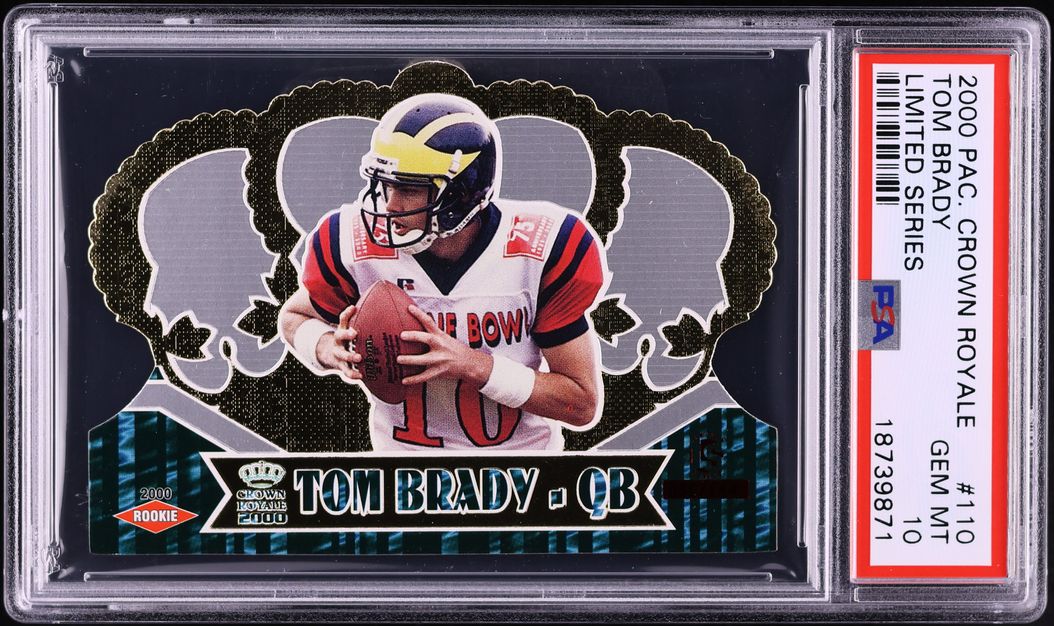 2000 Pacific Crown Royale Limited Series Tom Brady ROOKIE /144 #110 PSA 10 GEM MINT