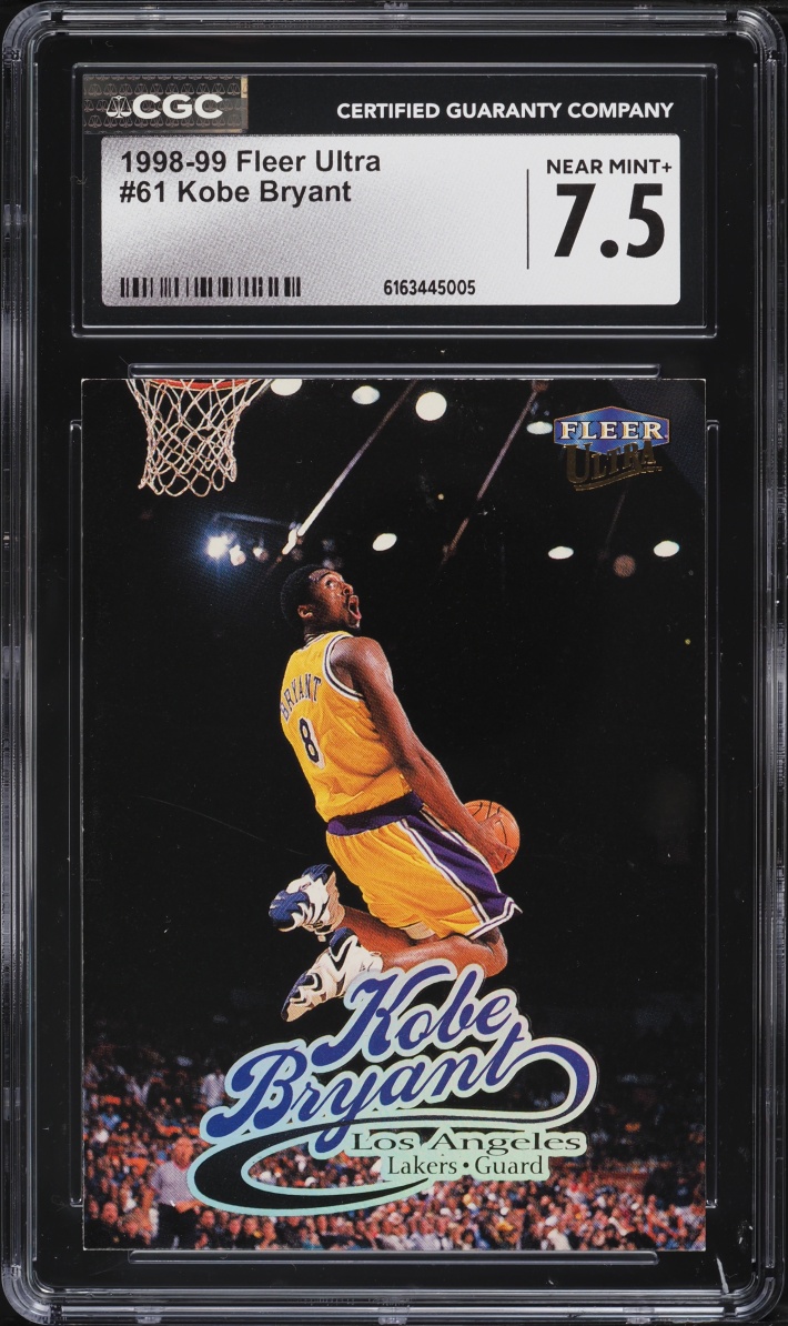 1998 Ultra Basketball Kobe Bryant #61 CGC 7.5 NRMT+